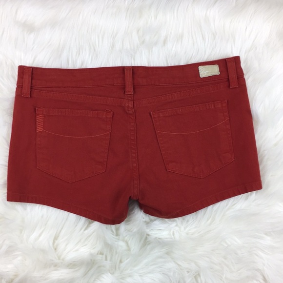 Paige Premium Denim Red Shorts 30 - Picture 3 of 5
